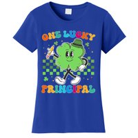 Vintage One Lucky Principal St Patrick Day School Great Gift Women's T-Shirt