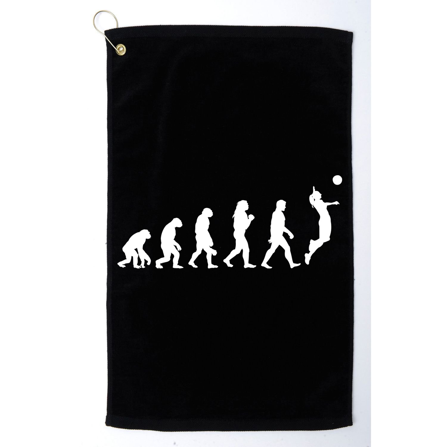 Volleyball Evolution Golf Towel
