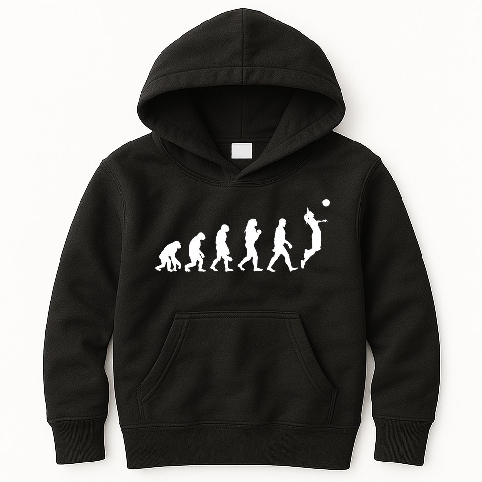 Volleyball Evolution Kids Hoodie