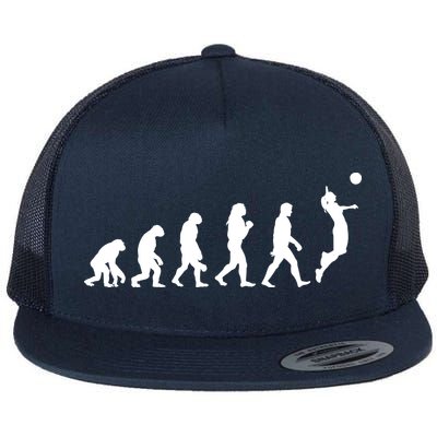 Volleyball Evolution Flat Bill Trucker Hat