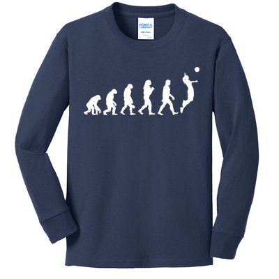 Volleyball Evolution Kids Long Sleeve Shirt