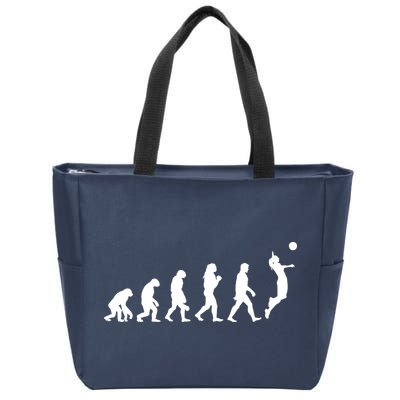 Volleyball Evolution Zip Tote Bag