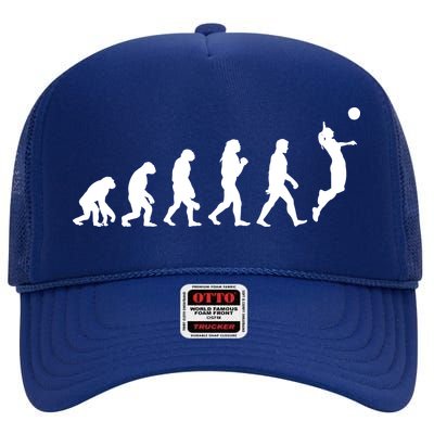 Volleyball Evolution High Crown Mesh Back Trucker Hat