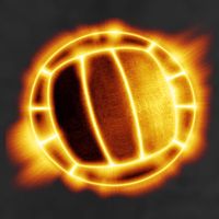 Volleyball Fire Glow Adult Drive Performance Visor