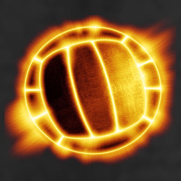 Volleyball Fire Glow Adult Drive Performance Visor