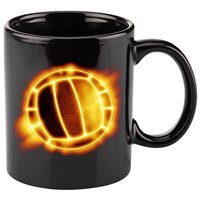 Volleyball Fire Glow 11oz C Handle Ceramic Mug