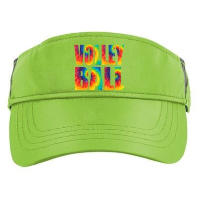 Volleyball Retro Tie Dye Adult Drive Performance Visor