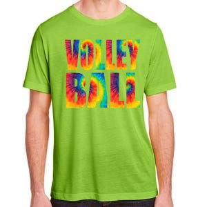 Volleyball Retro Tie Dye Adult ChromaSoft Performance T-Shirt