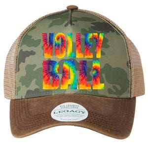 Volleyball Retro Tie Dye Legacy Tie Dye Trucker Hat