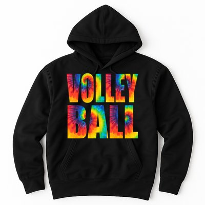 Volleyball Retro Tie Dye Hoodie