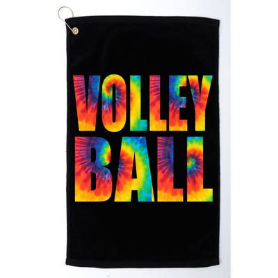 Volleyball Retro Tie Dye Golf Towel