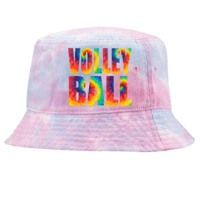 Volleyball Retro Tie Dye Tie-Dyed Bucket Hat