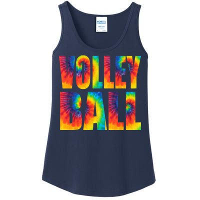 Volleyball Retro Tie Dye Ladies Essential Tank