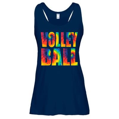 Volleyball Retro Tie Dye Ladies Essential Flowy Tank