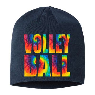 Volleyball Retro Tie Dye Sustainable Beanie