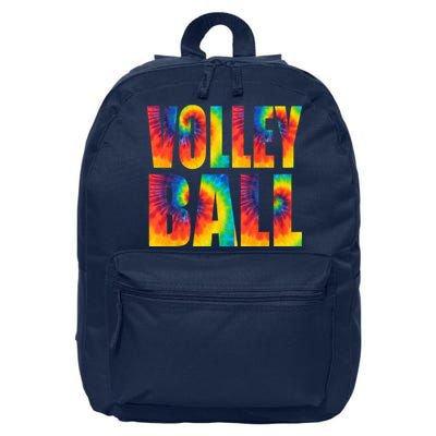 Volleyball Retro Tie Dye 16 in Basic Backpack