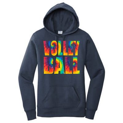 Volleyball Retro Tie Dye Women's Pullover Hoodie