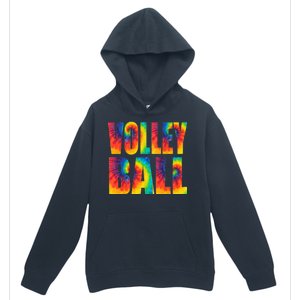 Volleyball Retro Tie Dye Urban Pullover Hoodie