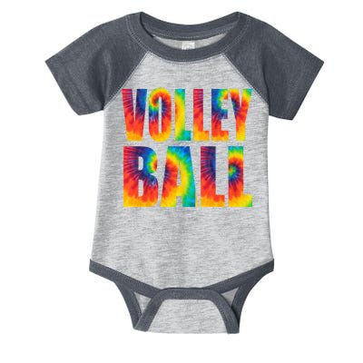 Volleyball Retro Tie Dye Infant Baby Jersey Bodysuit