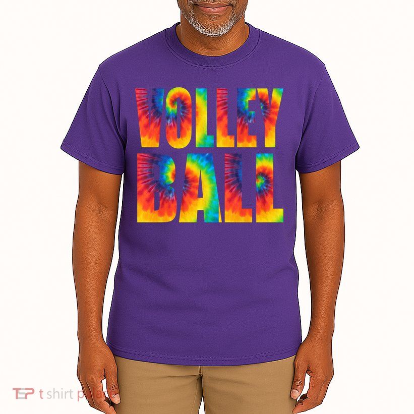 Volleyball Retro Tie Dye Tall T-Shirt