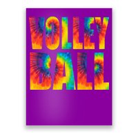 Volleyball Retro Tie Dye Poster