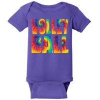 Volleyball Retro Tie Dye Baby Bodysuit