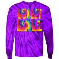 Volleyball Retro Tie Dye Tie-Dye Long Sleeve Shirt