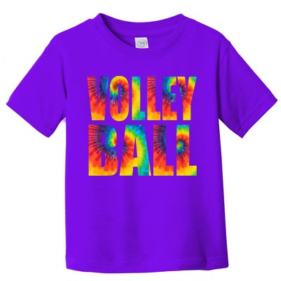 Volleyball Retro Tie Dye Toddler T-Shirt