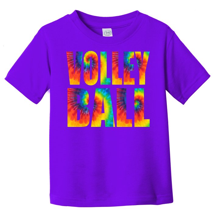 Volleyball Retro Tie Dye Toddler T-Shirt