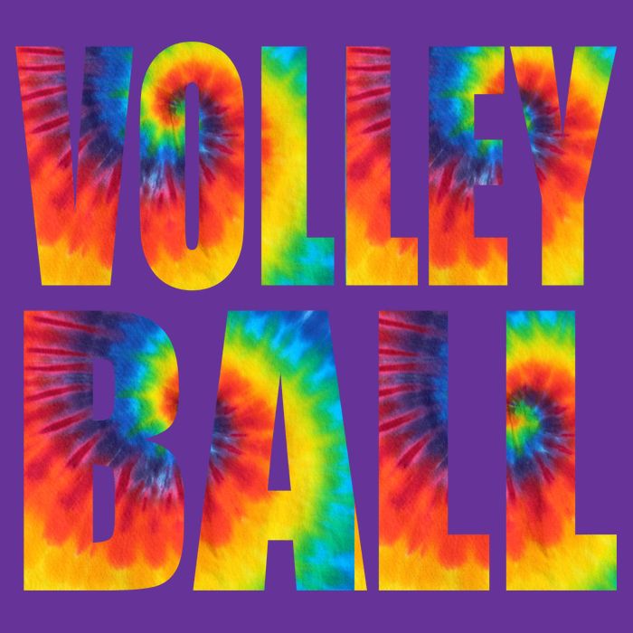 Volleyball Retro Tie Dye Visor