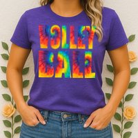 Volleyball Retro Tie Dye Womens T-Shirt