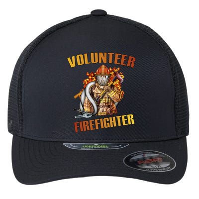 Volunteer Firefighter Flexfit Unipanel Trucker Cap