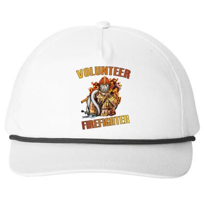 Volunteer Firefighter Snapback Five-Panel Rope Hat