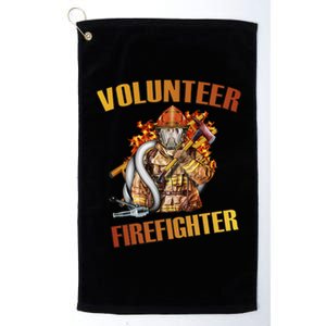 Volunteer Firefighter Platinum Collection Golf Towel