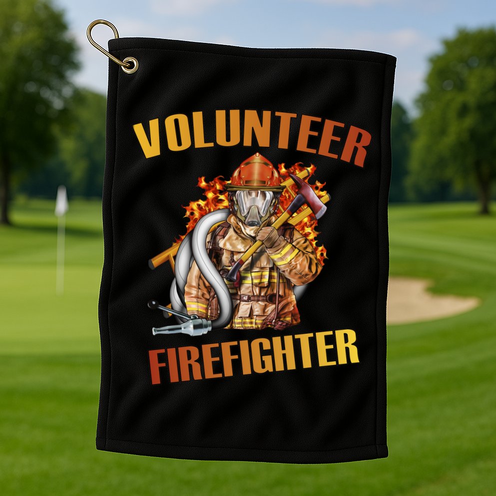 Volunteer Firefighter Golf Towel