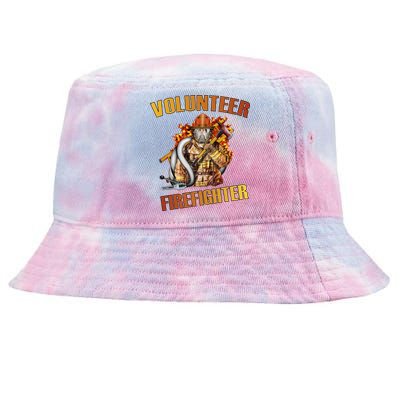 Volunteer Firefighter Tie-Dyed Bucket Hat