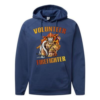 Volunteer Firefighter Performance Fleece Hoodie