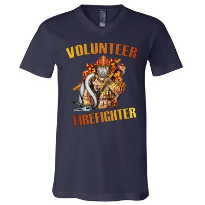 Volunteer Firefighter V-Neck T-Shirt