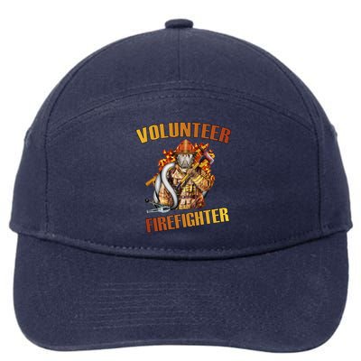 Volunteer Firefighter 7-Panel Snapback Hat