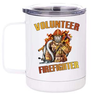 Volunteer Firefighter 12 oz Stainless Steel Tumbler Cup