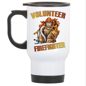 Volunteer Firefighter Stainless Steel Travel Mug