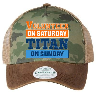 Volunteer On Saturday Titan On Sunday Legacy Tie Dye Trucker Hat