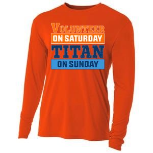 Volunteer On Saturday Titan On Sunday Cooling Performance Long Sleeve Crew