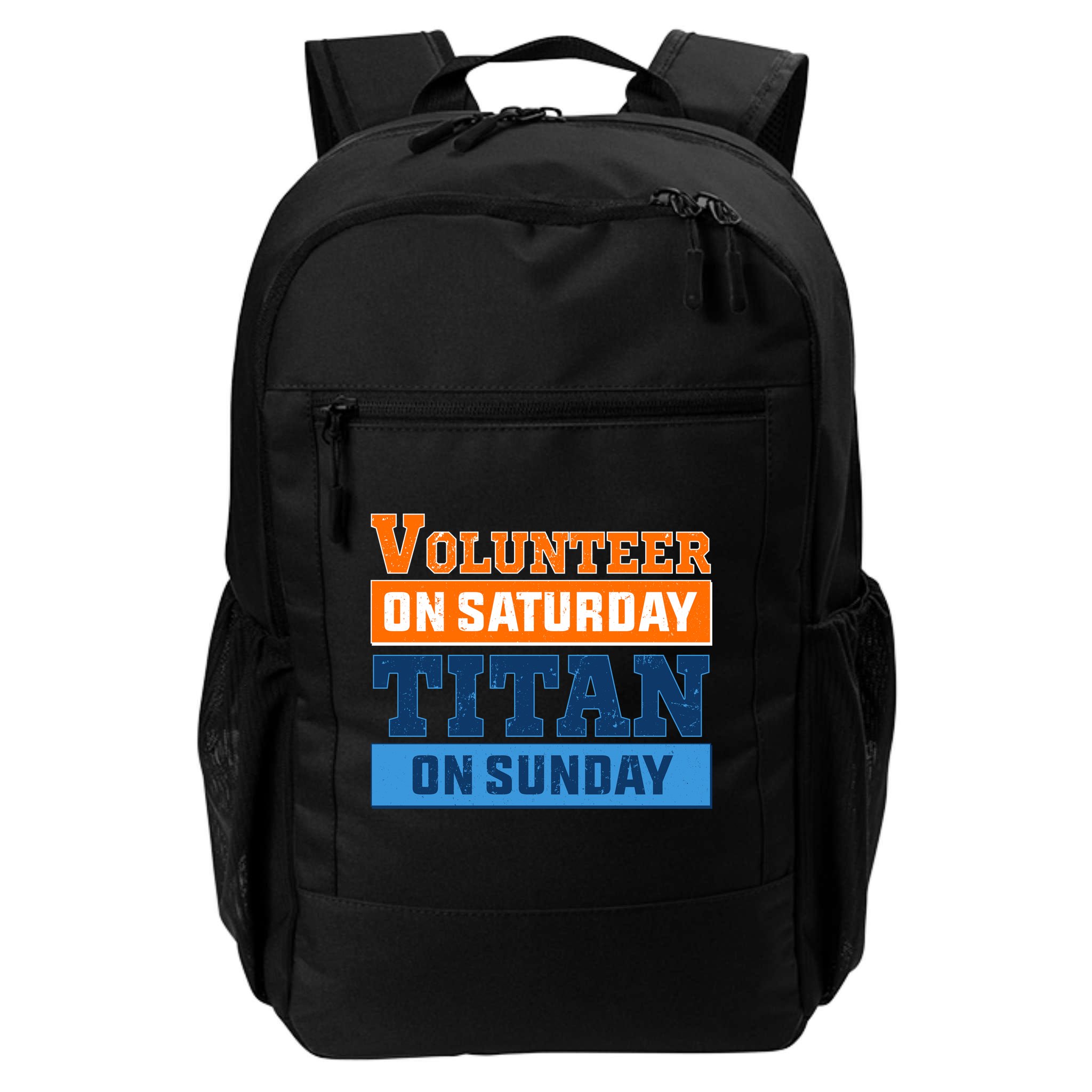 Volunteer On Saturday Titan On Sunday Backpack