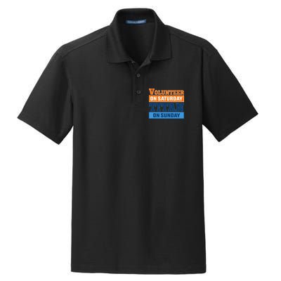 Volunteer On Saturday Titan On Sunday Dry Zone Grid Polo