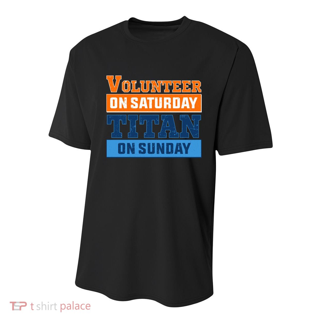 Volunteer On Saturday Titan On Sunday Youth Performance Sprint T-Shirt