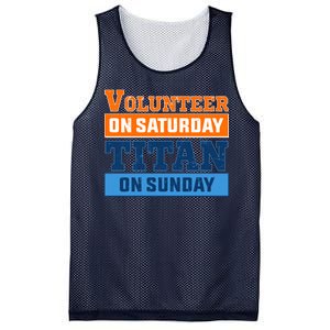 Volunteer On Saturday Titan On Sunday Mesh Reversible Basketball Jersey Tank