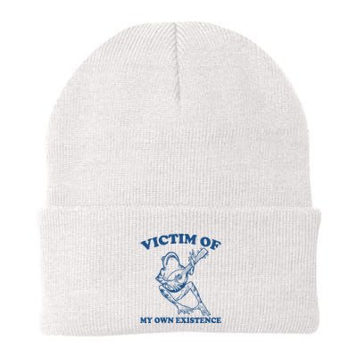 Victim Of My Own Existence Funny Meme Gag Beanie