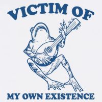 Victim Of My Own Existence Funny Meme Gag Mesh Reversible Basketball Jersey Tank