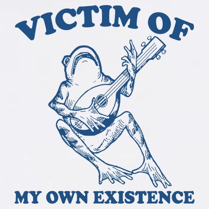 Victim Of My Own Existence Funny Meme Gag Mesh Reversible Basketball Jersey Tank